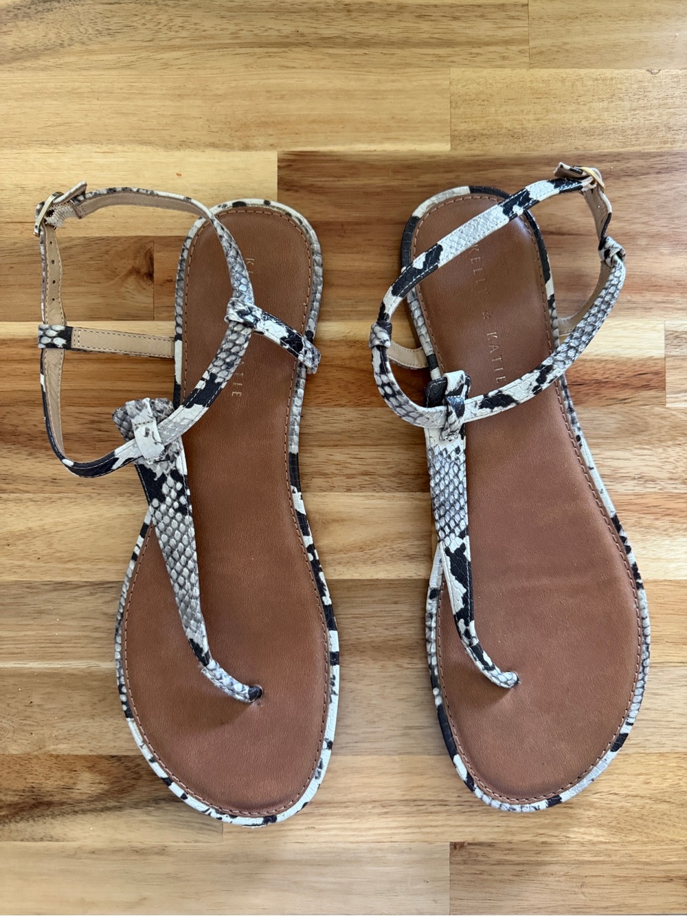 Kelly & Katie Snakeskin Sandals